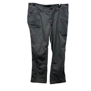 5.11 Tactical Womens Gray Straight-Leg Checkered Pants Size 12 Regular